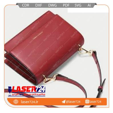 تصویر طرح الگو کیف چرم ساده #1